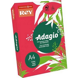 Színes másolópapír Rey Adagio A4, 80gr élénk intenzív Piros/RED LIPAD48IP