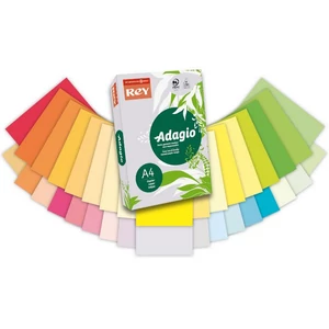 Színes másolópapír Rey Adagio A4, 80 g neon mandarin, színes LIPAD48NM