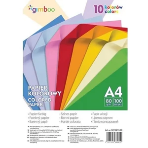 Színes papír élénk A4 80gr-os 100 lap/csomag vegyesszínek