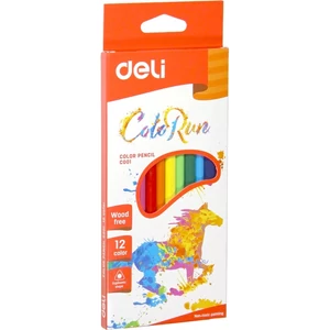 Színesceruza 12-es Deli C001 háromszögletű 12db-os ceruza készlet Color Emotion