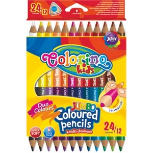 Színesceruzakészlet Colorino K JUMBO trio kétvégű 12/24