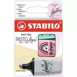 Szövegkiemelő 3 Stabilo Boss Mini Pastellove