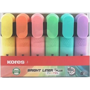 Szövegkiemelő 6 Kores 0,5-5mm, Bright Liner Plus pasztell IK36165