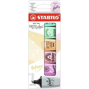 Szövegkiemelő 6 Stabilo Boss Mini Pastellove TST070629