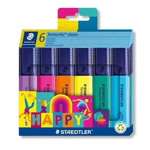 Szövegkiemelő 6 Staedtler 1-5mm, Textsurfer classic 364 C Happy TS364C6HA