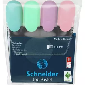 Szövegkiemelő Schneider Job pasztell 1-5mm 4pasztell színű készl Írószerek SCHNEIDER 115098