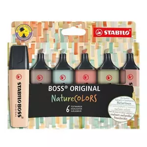 Szövegkiemelő Stabilo 2-5 mm, BOSS original NatureColors 6 különböző szín