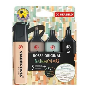 Szövegkiemelő Stabilo 2-5mm, BOSS original NatureColors 5 különböző szín