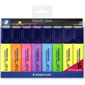 Szövegkiemelő Staedtler Textsurfer Classic 1-5mm 8db 6színű Írószerek STAEDTLER 364 A WP8