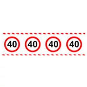 Party szalag szülinapi sebességkorlátozó 40-es