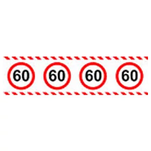 Party szalag szülinapi sebességkorlátozó 60-es