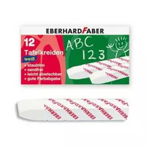Eberhard Faber táblakréta fehé 12db fehér szögletes E525000