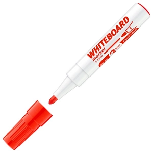 Táblamarker ICO Plan piros Fehértábla marker szárazon letörölhető táblafilc, flipchartmarker irodaszer
