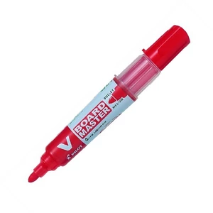 Táblamarker patronos Pilot V-Board Maste 2, 3mm kerek hegyű piros Írószerek PILOT WBMA-VBM-M-R-BG