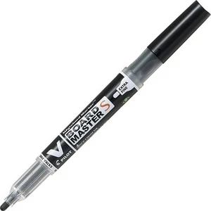 Táblamarker patronos Pilot V-Board Maste S/1, 3mm kerek hegyű feket Írószerek PILOT WBMA-VS-EF-B-BG
