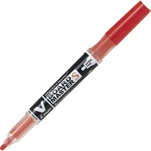 Táblamarker patronos Pilot V-Board Maste S/1, 3mm kerek hegyű piros Írószerek PILOT WBMA-VS-EF-R-BG