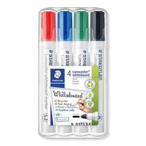 Táblamarker Staedtler Lumocolor 351' 2mm kerek hegyű 4színű Írószerek STAEDTLER 351 WP4