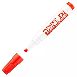 Táblamarker Whiteboard 12xXL vágott hegyű piros 1-4mm táblafilc, flipchartmarker irodaszer