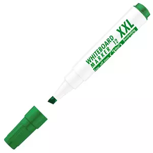 Táblamarker Whiteboard 12xXL vágott hegyű zöld 1-4mm táblafilc, flipchartmarker irodaszer