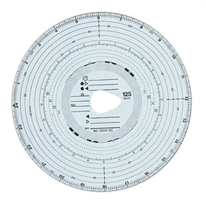 Tachográf korong 125km/h 1napos fordulatszámos TACHO124