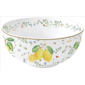 Tál porcelán 23cm, Fleurs et Citrons Porcelántál