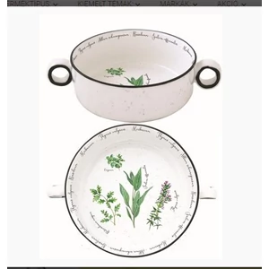 Tál Porcelán füllel 16cm, Herbarium Porcelántál