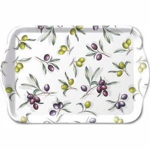 Tálca Ambiante kicsi Delicious olives műanyag kistálca 13x21cm
