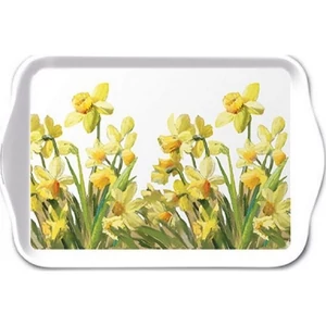 Tálca Ambiante kicsi Godl en Daffodils műanyag kistálca 13x21cm