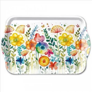 Tálca Ambiante kicsi Vibrant spring white műanyag kistálca 13x21cm