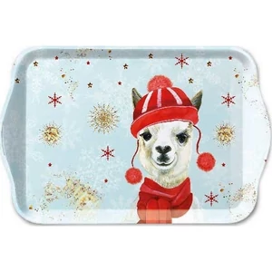 Tálca műanyag 13x21cm Ambiente Winter Lama 33713425