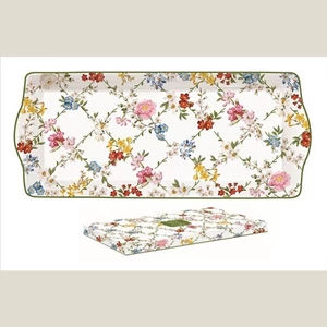Tálca porcelán 35x15cm Garden Dreams dobozban