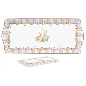 Tálca Porcelán Happy Easter dobozban 35x15cm