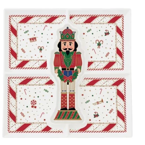 Tál Porcelán 25x25cm középen diótörővel Nutcracker Tw Porcelántál