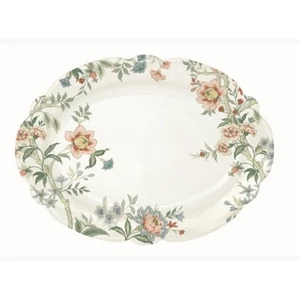 Tálca Porcelán ovál 35x25,5cm, Zen Garden White