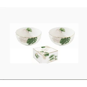 Tálkaszett Porcelán 2,5dl 2db-os, 12cm, dobozban Exotique