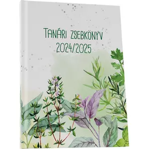 Tanári zsebkönyv 2024/25 145x205mm, 160 oldal, herbárium minta Realsystem 2024 kollekció! 5311-71