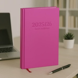 Tanári zsebkönyv 2025/26 145x205mm, pink színű Realsystem   kollekció 5311-34