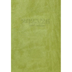 Tanári zsebkönyv 2025/26 145x205mm, világoszöld színű Realsystem   kollekció 5311-06