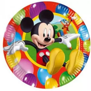 Party tányér Mickey time 20cm 10db/cs