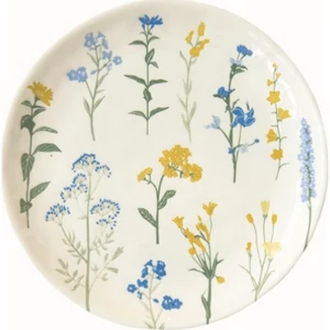Tányér desszertes kerámia 19cm Birds Melody 4db-os, dobozban