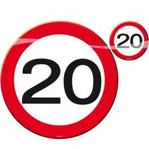 Party tányér és poháralátét Pa 20-es, 4-4db-os szett