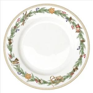 Tányér lapos porcelán 26,5cm, Royal Nutcracker lapostányér kézzel festett