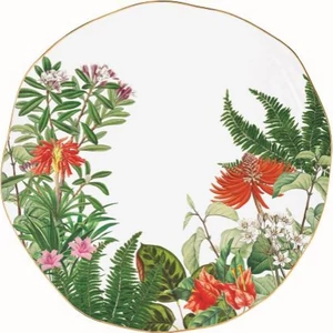 Tányér lapos porcelán 26cm,Spring Time lapostányér kézzel festett
