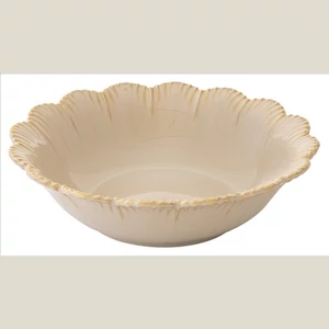 Tányér mély porcelán 20cm, Fleuri terracotta