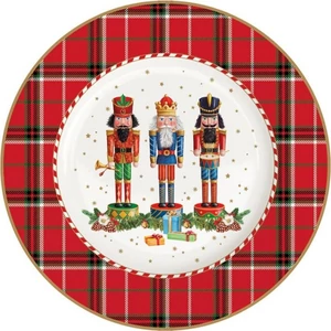 Tányér porcelán karácsonyi 19cm, Vintage Nutcracker