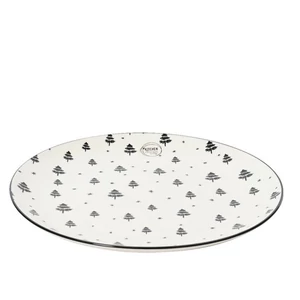 Tányér Porcelán karácsonyi 24' fenyőfás 2.6cm sdkae