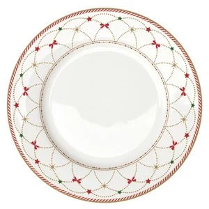 Tányér porcelán karácsonyi 26,5cm, Garden Dreams lapostányér kézzel festett