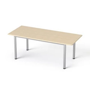 Tárgyalóaszta szürke fémlábba 80x190cm MAYAH Freedom SV-42 juhar
