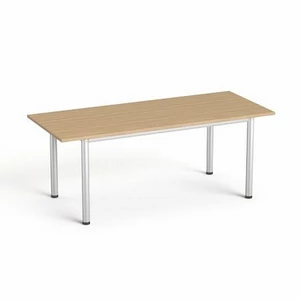 Tárgyalóaszta szürke fémlábba 80x190cm MAYAH Freedom SV-42 kőris