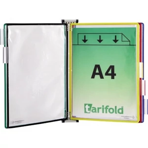 Tarifold fali tartó A4 fém 5db vegyes táblával szettben